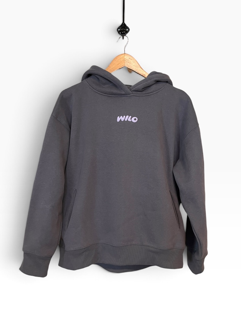 Wilo Women’s Gray Wellness Club Hoodie Size Small Gray/Lilac NWT